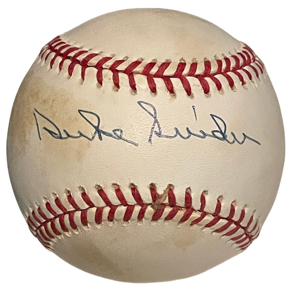 Duke Snider Autographed Official National League William D. White Baseball (JSA)