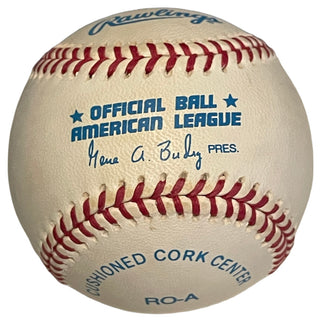 Carl Yastrzemski Autographed Official American League Gene Budig Baseball (JSA)