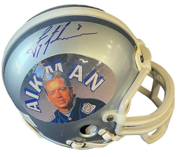 Troy Aikman Autographed Dallas Cowboys Mini Helmet (JSA)