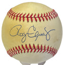 Roger Clemens Autographed Official American League Bobby Brown Baseball (JSA)