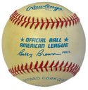 Roger Clemens Autographed Official American League Bobby Brown Baseball (JSA)