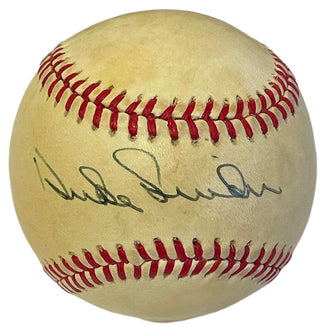 Duke Snider Autographed Official National  League Charles Feeney Baseball (JSA)
