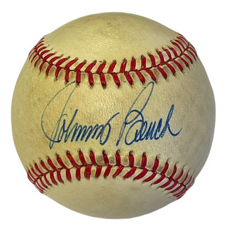 Johnny Bench Autographed Official National League Charles Feeney Baseball (JSA)