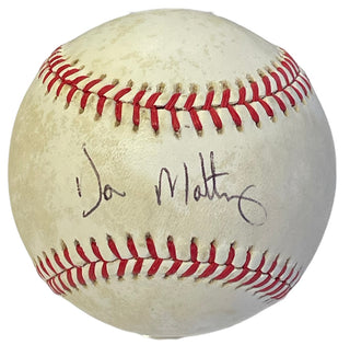 Don Mattingly Autographed Official American League Bobby Brown Baseball (JSA)