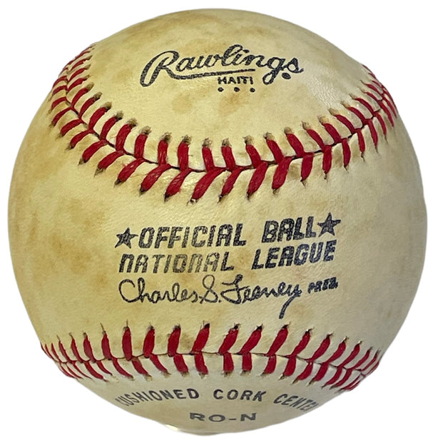Bill Madlock Autographed Official National League Charles Feeney Baseball (JSA)