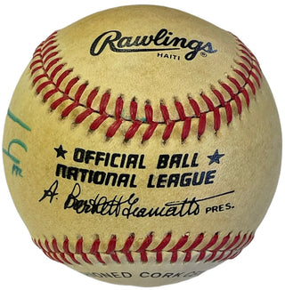 Glenn Davis Autographed Official National League Bart Giamiatti Baseball (JSA)