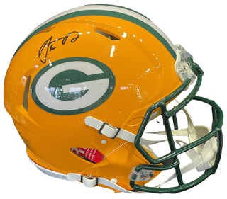 Aaron Rodgers Autographed Authentic Green Bay Packers Helmet (Fanatics)