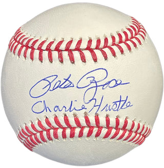 Pete Rose "Charlie Hustle" Autographed Official Major League Baseball (JSA)