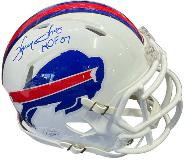 Thurman Thomas "HOF 07" Autographed Buffalo Bills Mini Helmet (JSA)