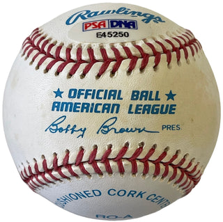 Joe DiMaggio autographed Official Major League Baseball (PSA)