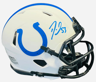 Darius Leonard Autographed Indianapolis Colts Lunar Eclipse Mini Helmet (JSA)