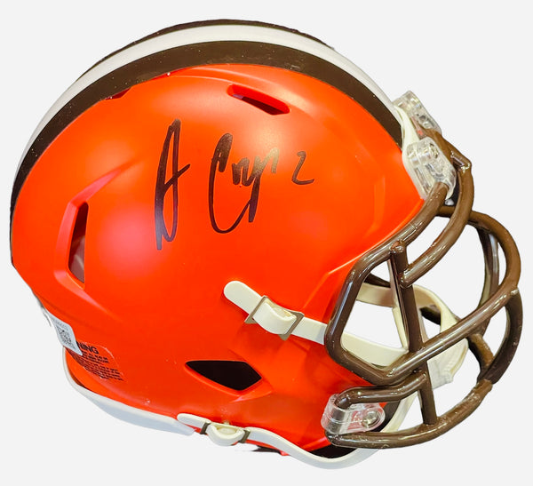 Amari Cooper Autographed Cleveland Browns Mini Helmet (Beckett)