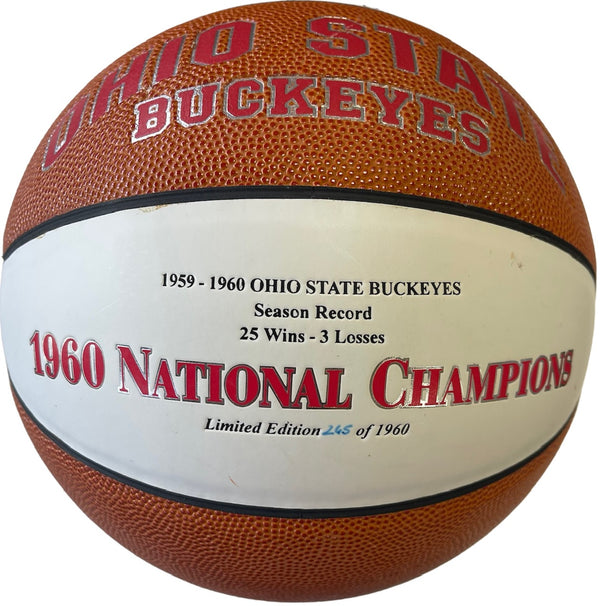 1960 Ohio State Buckeyes Autographed Baden Basketball #265/1960