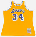 Shaquille O'Neal Autographed Los Angeles Lakers M&N Jersey (Beckett)