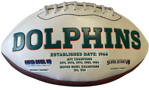 Bob Griese Autographed Dolphins White Panel Football