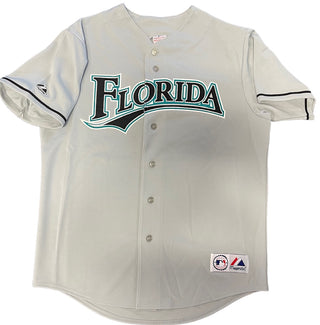 Florida Marlins unsigned Authentic Majestic Gray Jersey