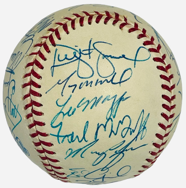 Chipper Jones Signed 1995 World Series Logo Baseball (JSA COA)