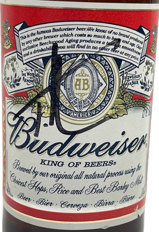 Tim McGraw Autographed EMPTY Budweiser Bottle (JSA)