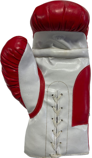 Alexis Arguello Autographed Red Left Handed Boxing Glove (JSA)