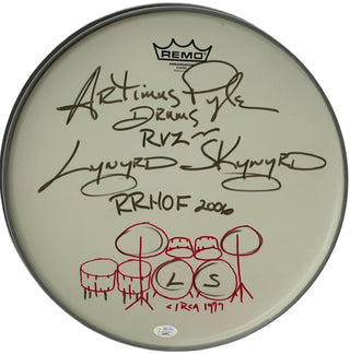 Artimus Pyle Autographed  RR HOF 2006 14' Drum Head (JSA)