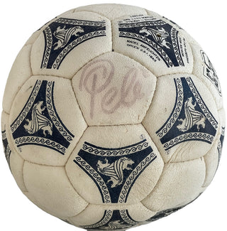 Pele Autographed Adidas Estrusco Primo Official Fifa 90’s World Cup Ball (JSA)