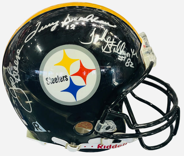 Pittsburgh Steelers Legends Autographed Pittsburgh Steelers Authentic Full Sized Helmet (JSA)