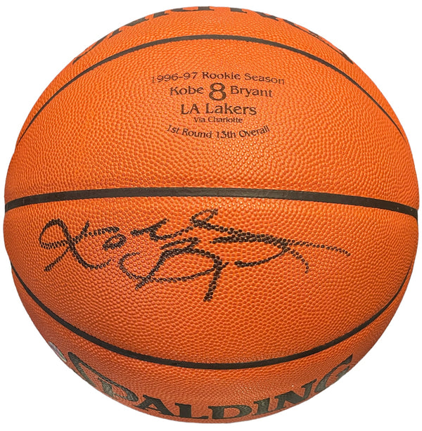 Kobe Bryant Autographed Rookie Year Basketball (JSA & Beckett)