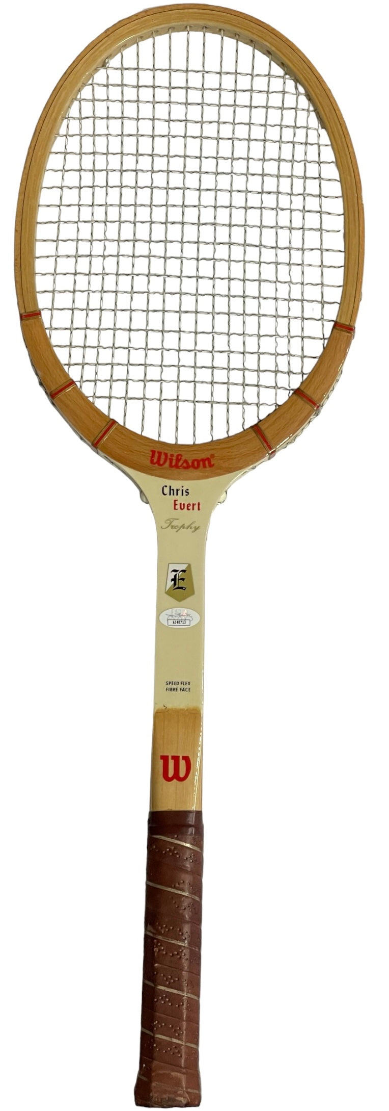 Chris Evert Autographed Vintage Wilson Tennis Racquet (JSA