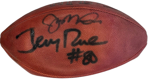 Jerry Rice & Joe Montana Autographed Authentic Wilson Football (JSA)
