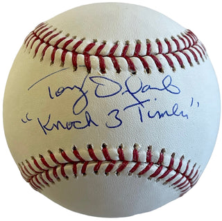 Tony Orlando American Pop Singer "Knock Three Times Signed Baseball (Beckett)