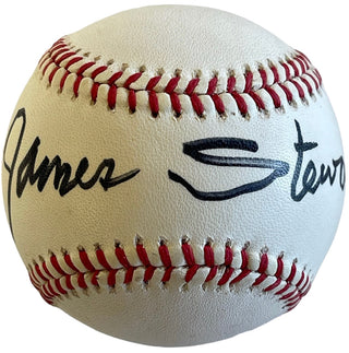 Jimmy Stewart Hollywood Movie Actor Its A Wonderful Life Signed Baseball (Beckett)