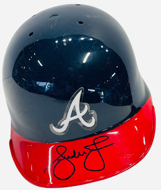 Andruw Jones Autographed Atlanta Braves Mini Helmet (JSA)