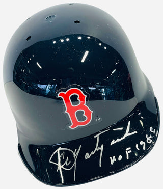 Carl Yastrzemski "HOF 1989"  Autographed Boston Red Sox Mini Helmet (JSA)
