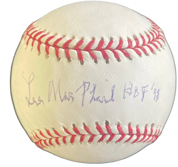 Lee MacPhail HOF 98 Autographed Official Major League Baseball