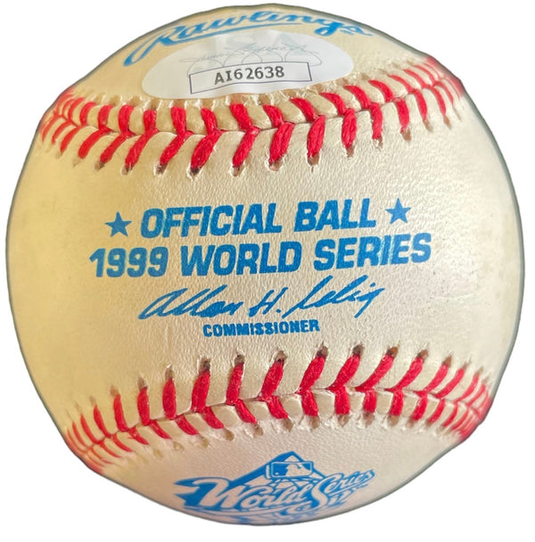 Roger Clemons Official Autographed 1999 World Series Baseball(JSA)