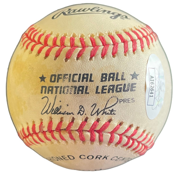 Greg Maddux Autographed Official National League Baseball(JSA)
