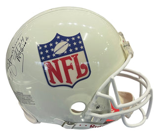 Harry Carson & OJ Anderson Autographed Authentic NFL Helmet (JSA)