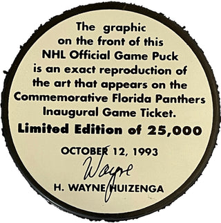 Panthers Limited Edition unsigned Puck