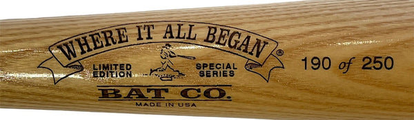 Babe Ruth unsigned Where It All Began Commemorative Bat MLB #190/250