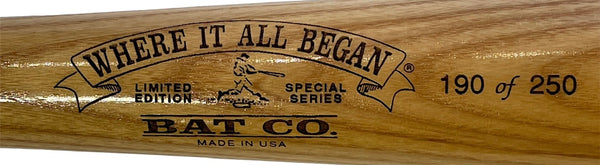 Lou Gehrig unsigned Where It All Began Commemorative Bat MLB #190/250