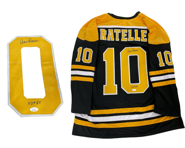 Jean Ratelle "HOF 85" Autographed Boston Bruins Jersey (JSA)