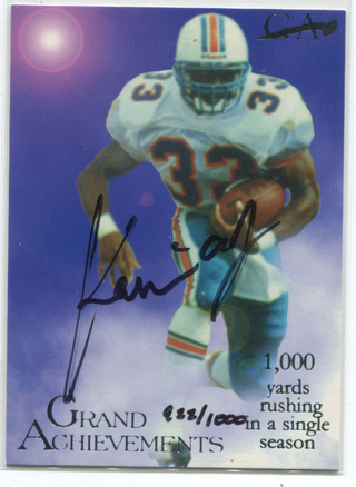 Grand Achievements #GA4 Karim Abdul-Jabbar Autgraphed Card 922/1000