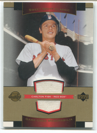2003 Upper Deck Sweet Spot Classic Game Used Memorabilia #SJ-CF Carlton Fisk