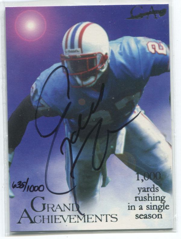 Grand Achievements ##GA3 Eddie George Autographed Card 635/1000