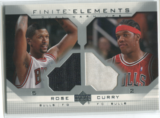 2003 Upper Deck Finite Elements Dual Warm-Ups #FE12 Jalen Rose & Eddy Curry