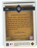 2002 Upper Deck Sp Legendary Cuts #B-RYo Robin Yount Bat Card