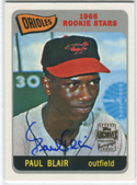 2001 Topps 65' Orioles Rookie Stars #473 Paul Blair Autographed Card