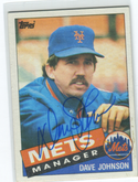 1985 Topps #492 Dave Johnson Autographed Card