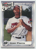 2001 Team Best Juan Pierre Autographed Card