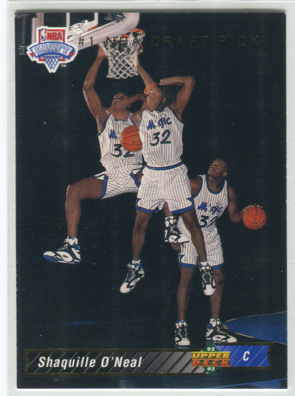 1992 Upper Deck NBA Draft #1 Shaquille O`Neal Card